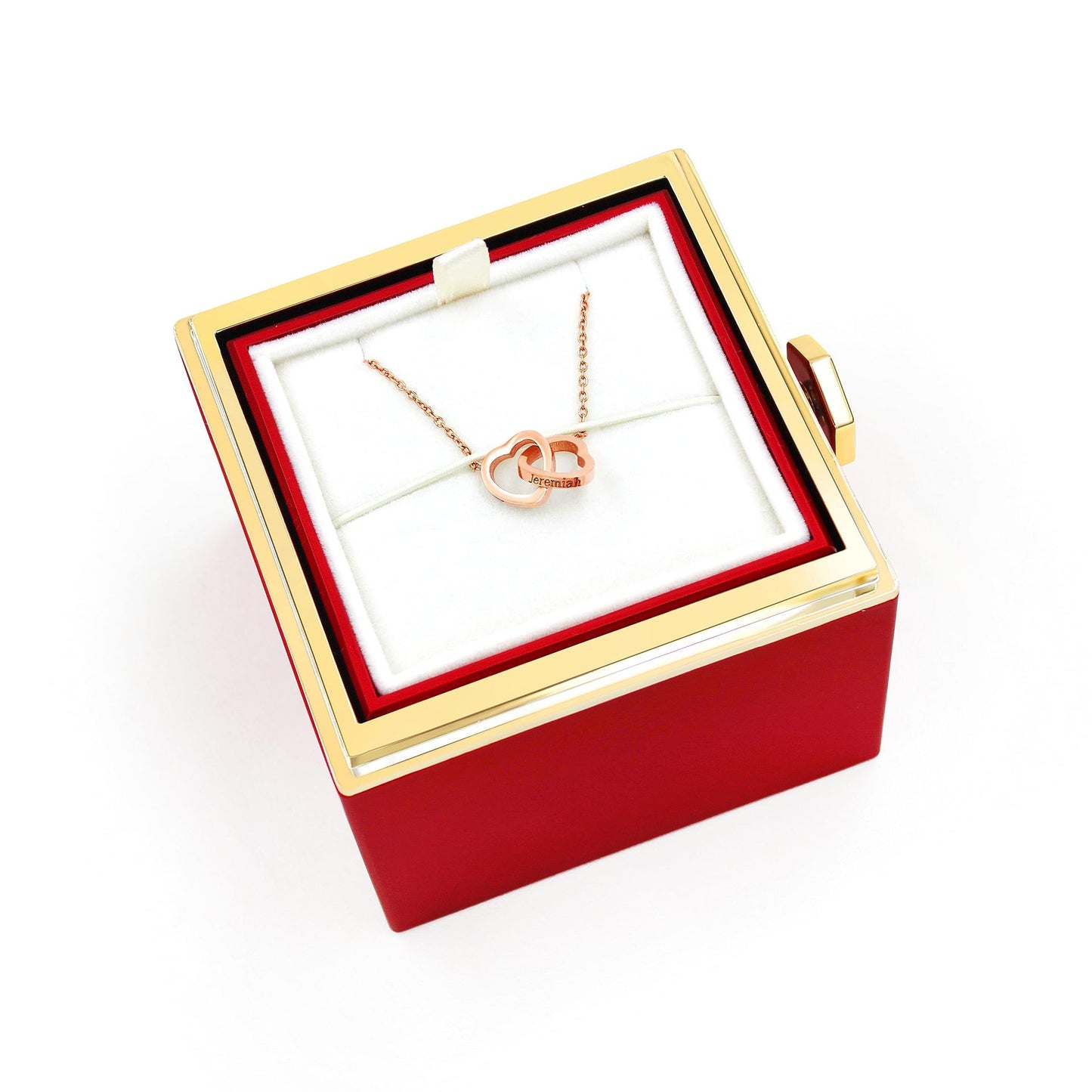Eternal Rose Gift Box + Engraved Necklace