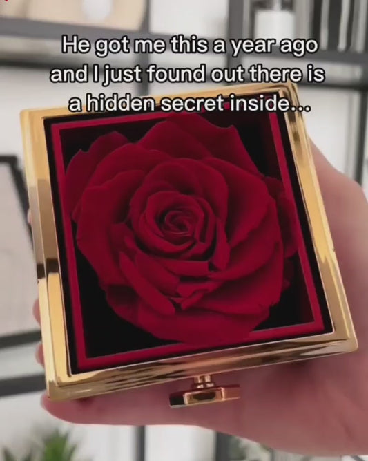 Eternal Rose Gift Box + Engraved Necklace